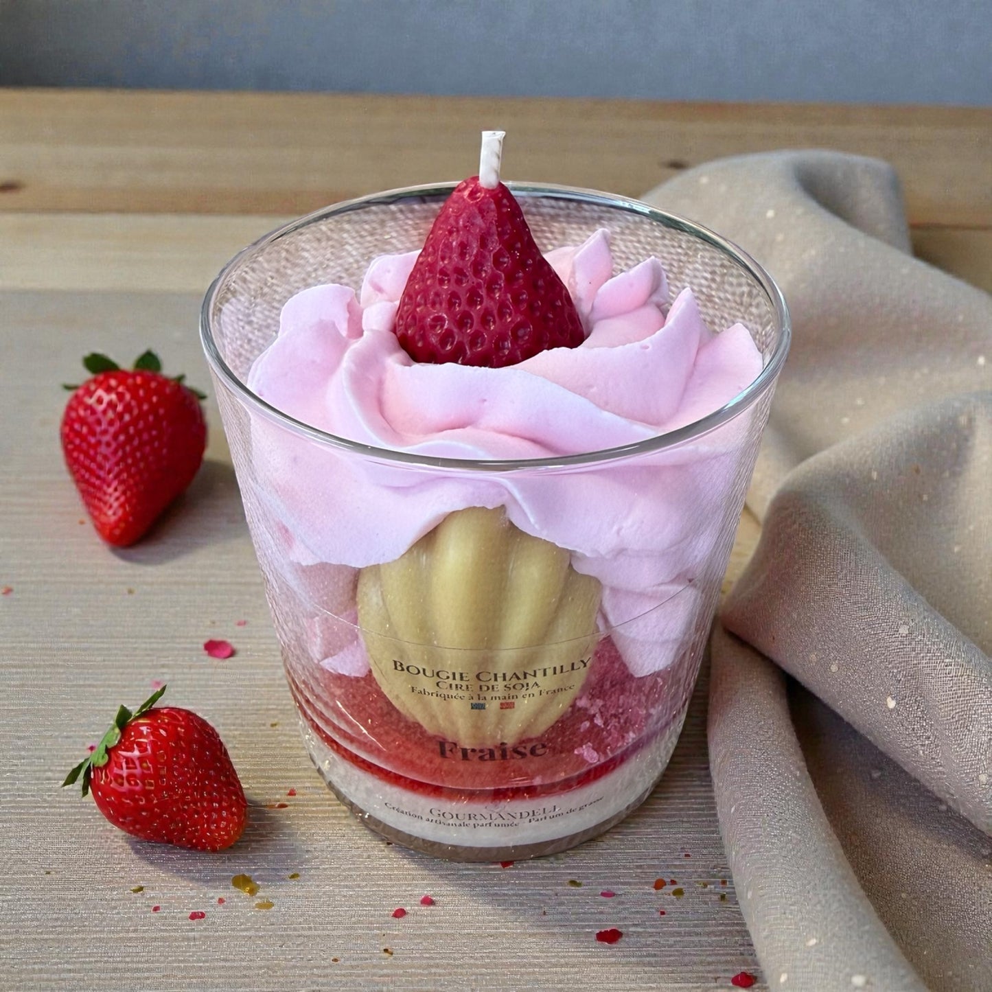 Bougie Chantilly Parfum Fraise