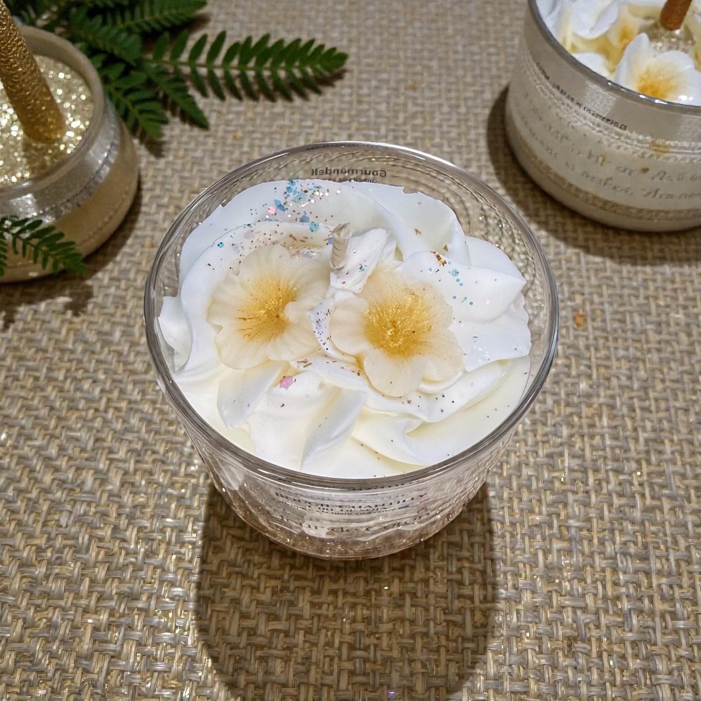 Bougie Parfumée Fleur de Coton – Cire de Soja Naturelle | Gourmandell