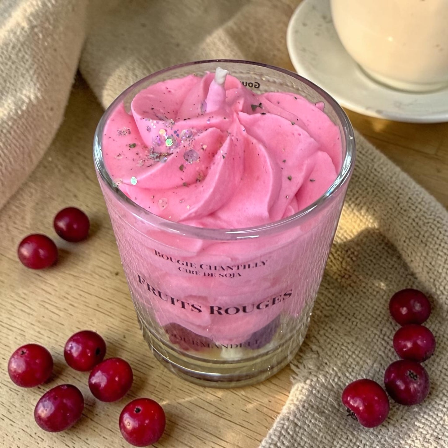 Bougie Chantilly Fruits Rouges