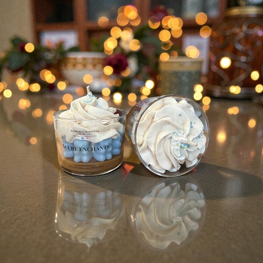 🍬 Bougie parfumée – Sucre Enchanté