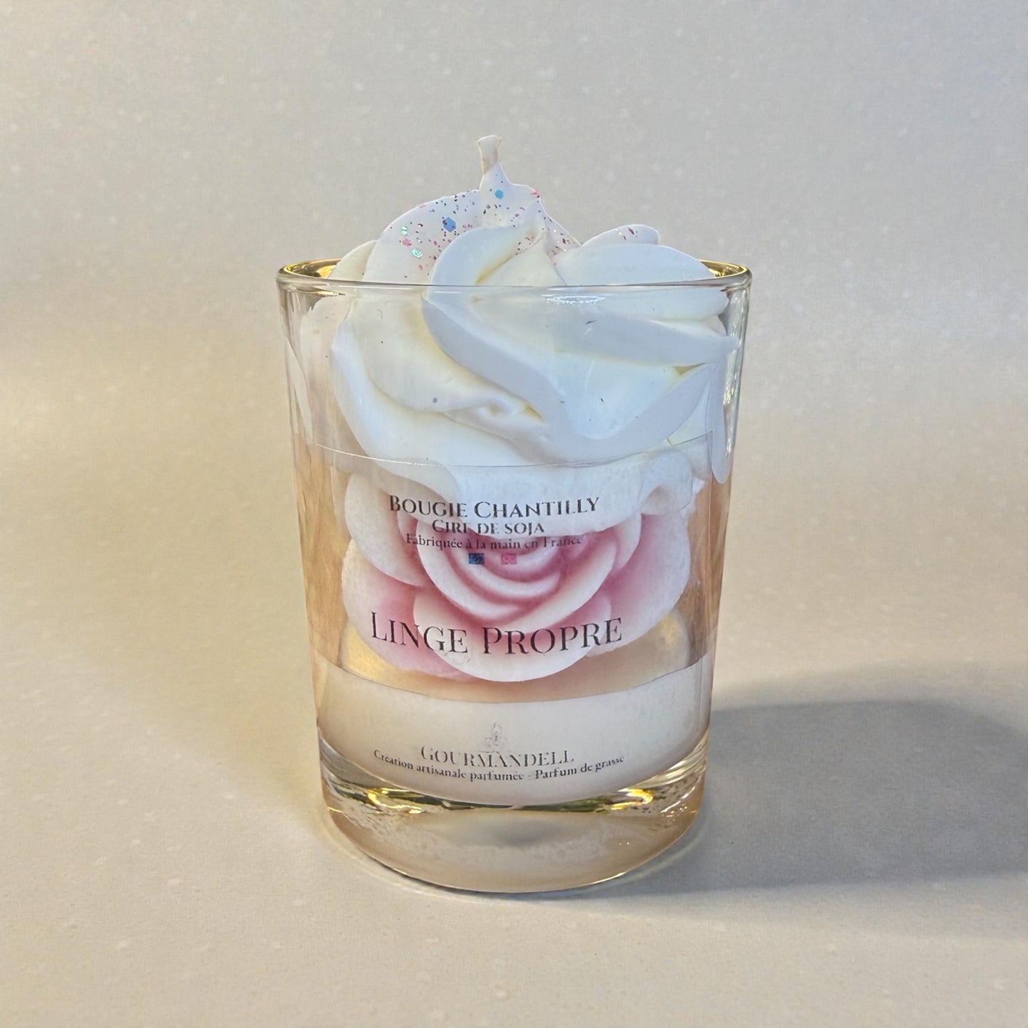 🕯️ Bougie Parfumée Linge Propre – Cire de Soja & Parfum de Grasse