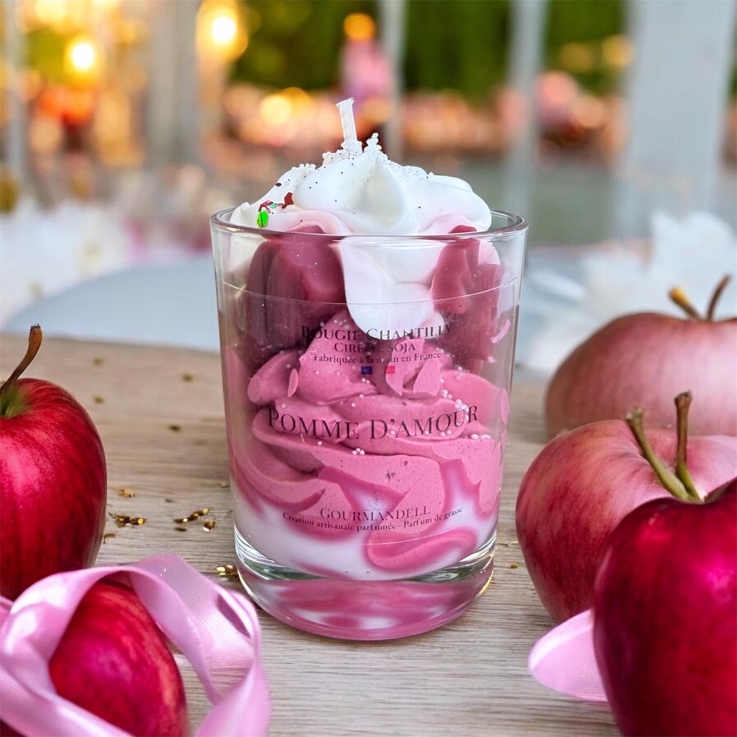 Bougie Chantilly Pomme d’Amour