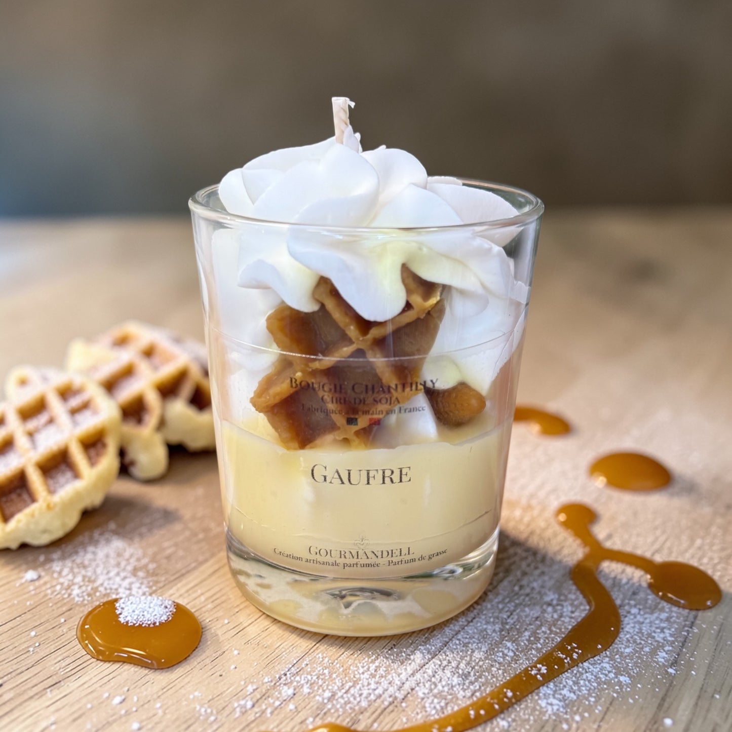 Bougie chantilly parfum Gaufre