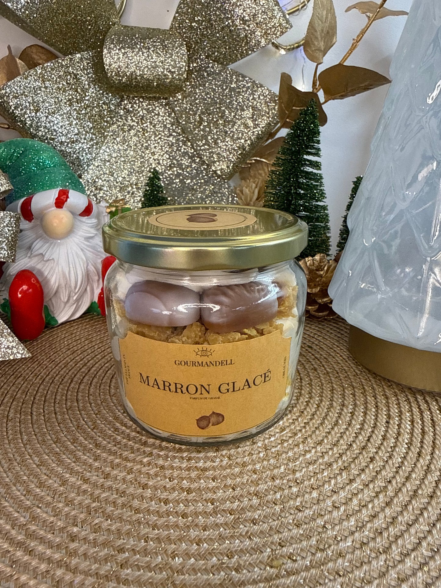 Bougie parfumée Marron Glacé – Édition Limitée de Noël