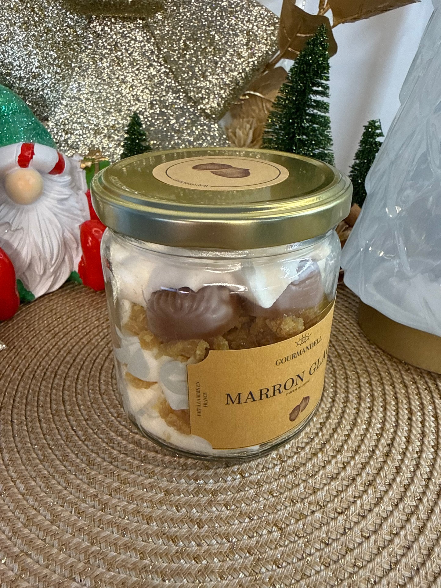 Bougie parfumée Marron Glacé – Édition Limitée de Noël