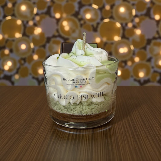 Bougie parfumée Chocolat Pistache – Fabrication artisanale française