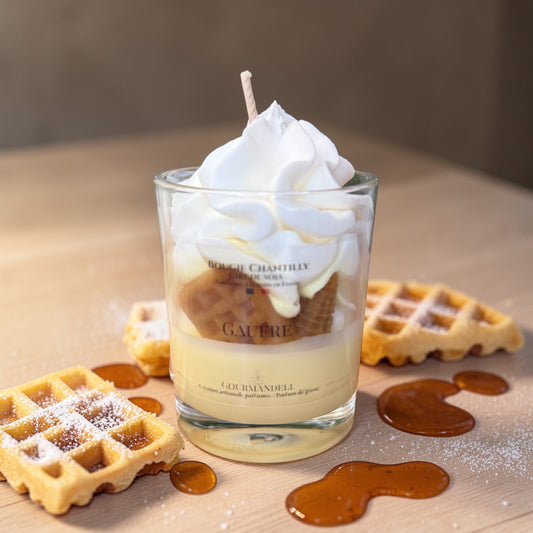 Bougie chantilly parfum Gaufre