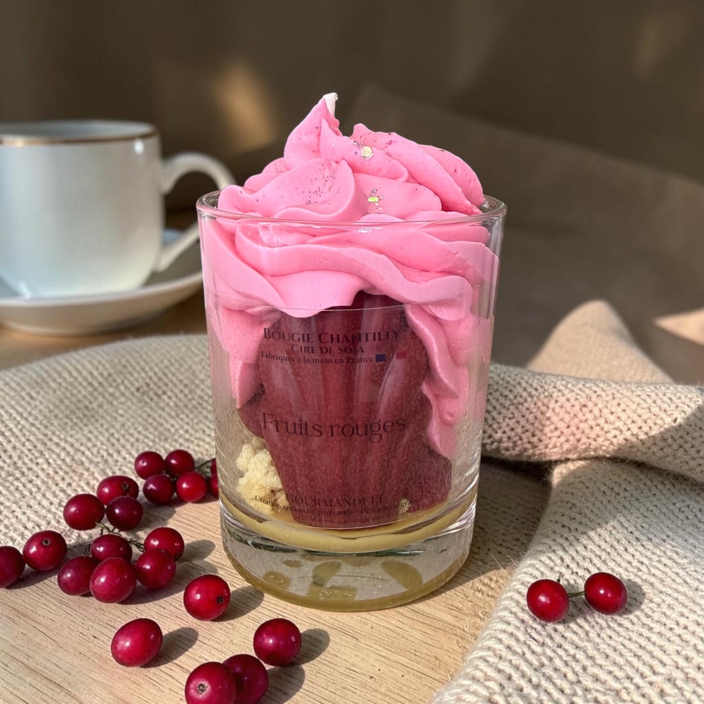 Bougie Chantilly Fruits Rouges