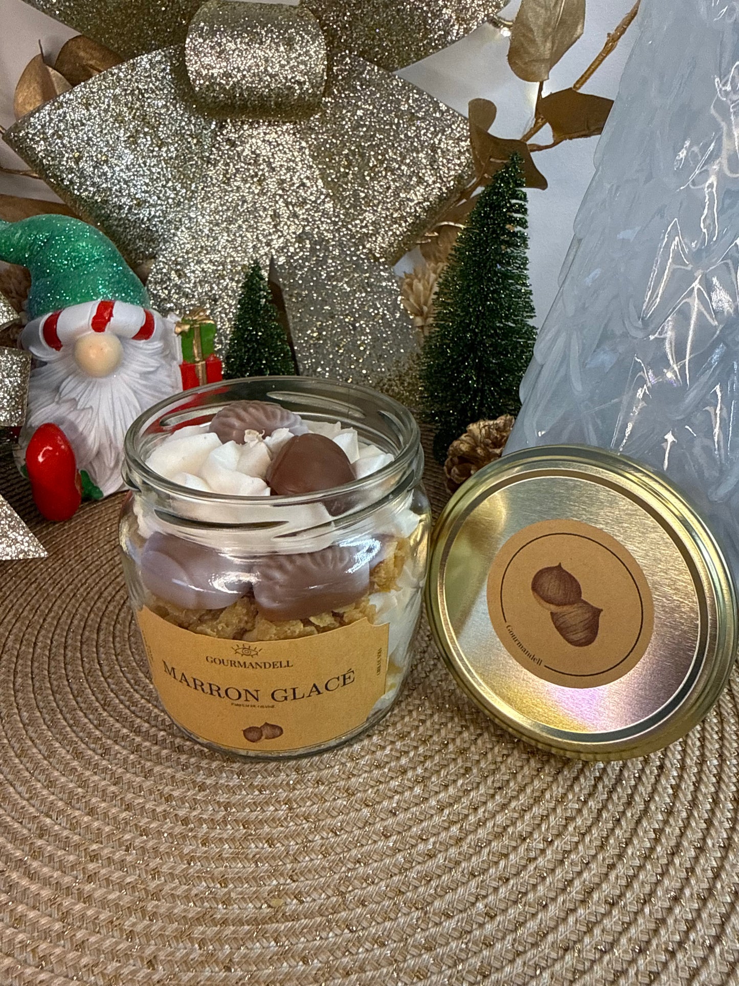 Bougie parfumée Marron Glacé – Édition Limitée de Noël