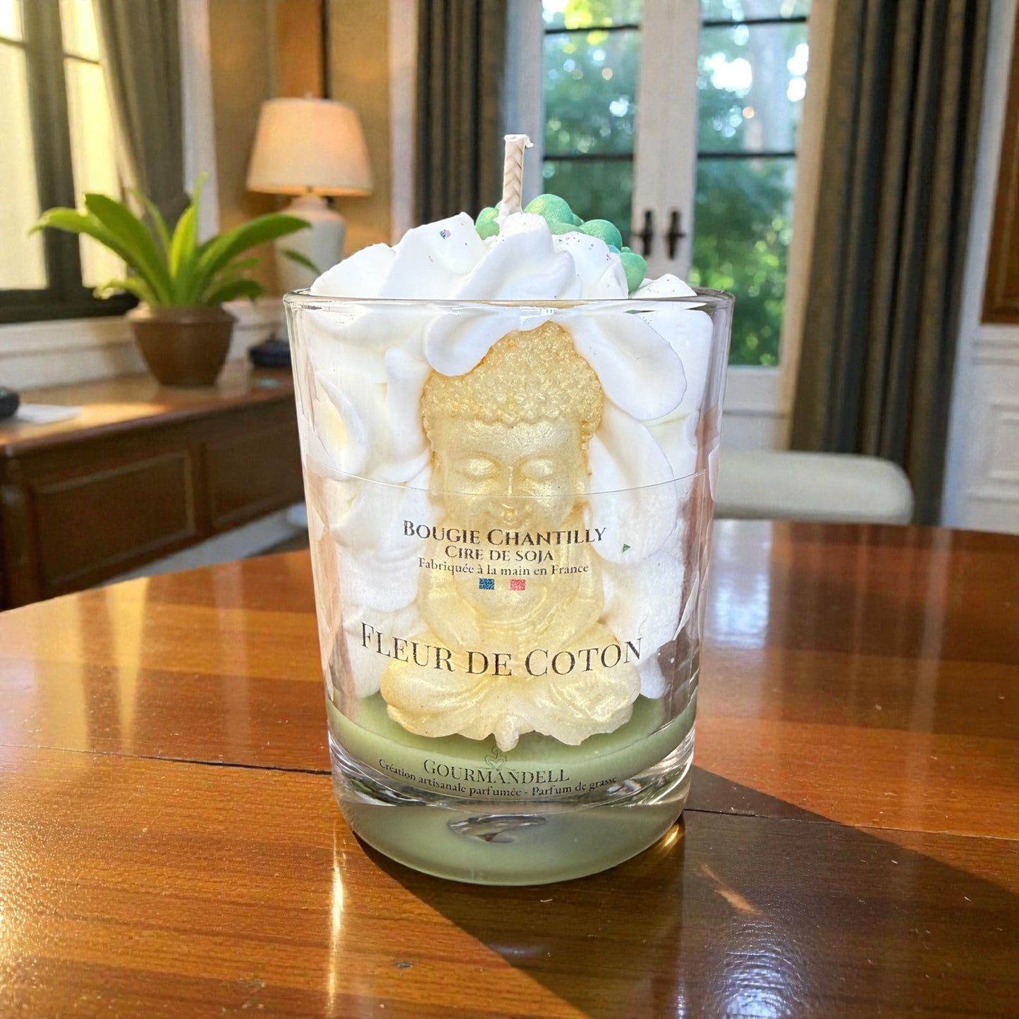 Bougie parfumée Fleur de Coton – Cire de soja – Fabrication artisanale