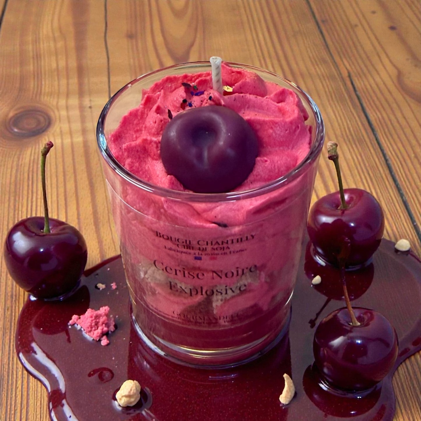 🍒 Bougie parfumée – Cerise Noire Explosive