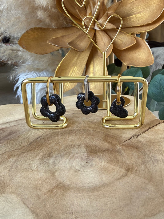 Pampilles Black Stardust interchangeables