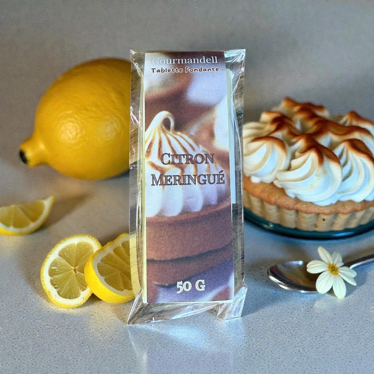 Tablette Fondante Parfumée 50g – Citron Meringué