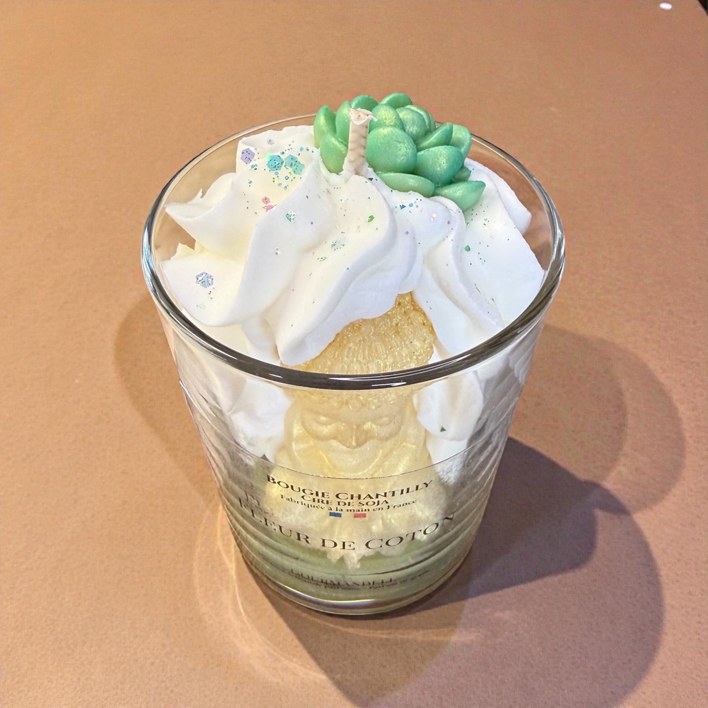 Bougie parfumée Fleur de Coton – Cire de soja – Fabrication artisanale