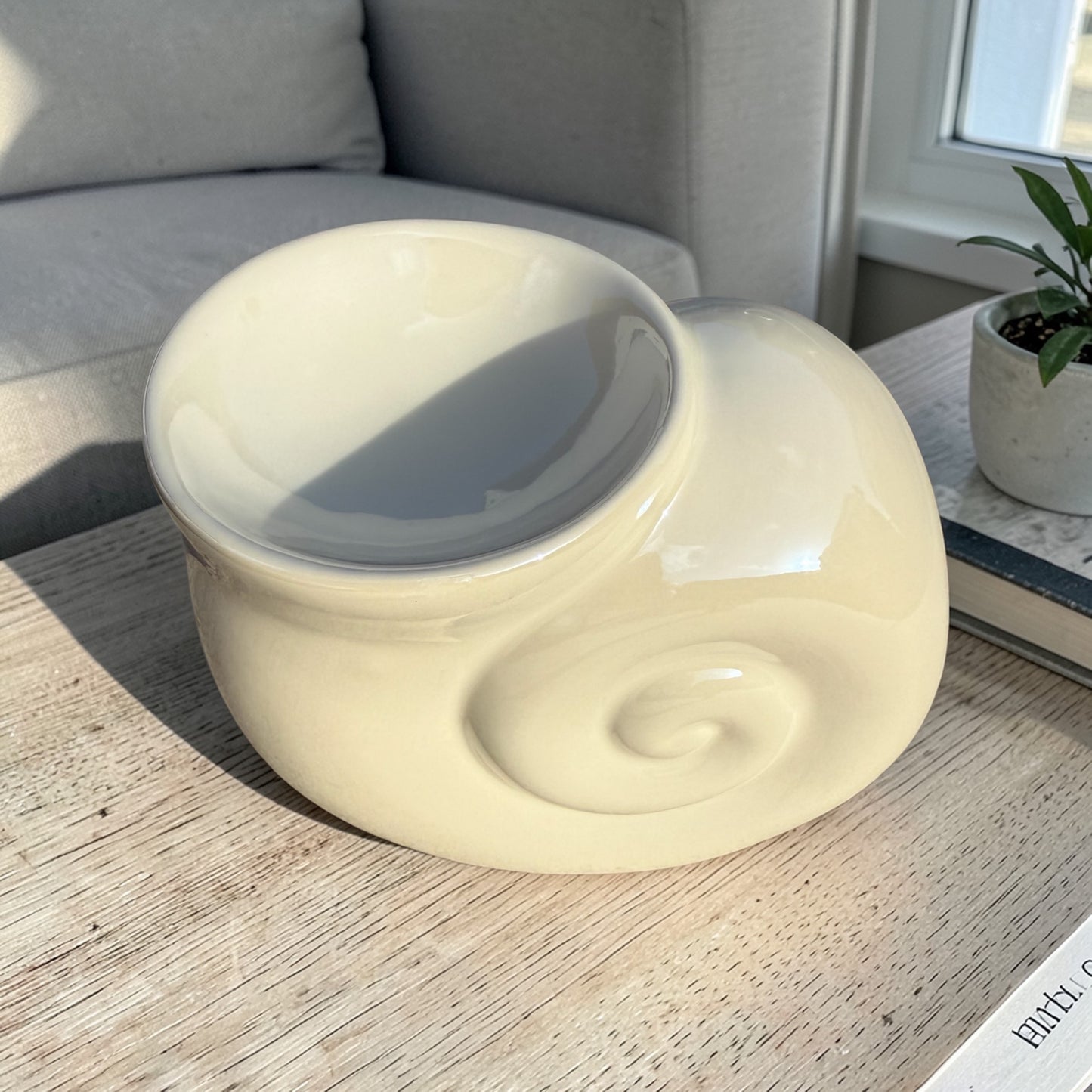 Diffuseur Coquillage Perlé – Brûle-parfum décoratif pour fondants parfumés