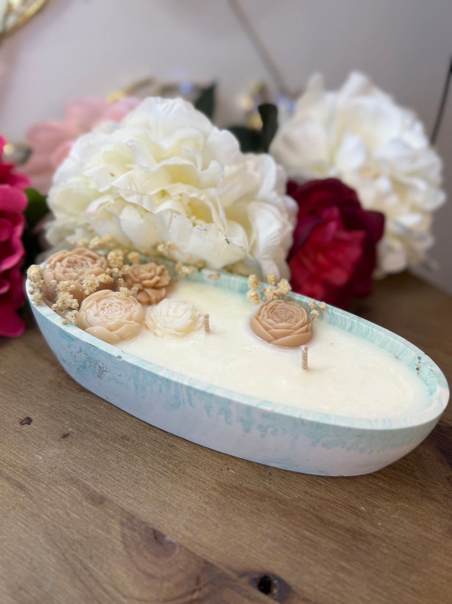 Bougie Éphémère Clémentine Monoï – Un Rayon de Soleil
