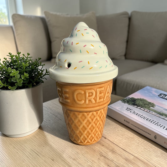 Diffuseur Glace Gourmande – Brûle-parfum cornet de glace pour fondants parfumés