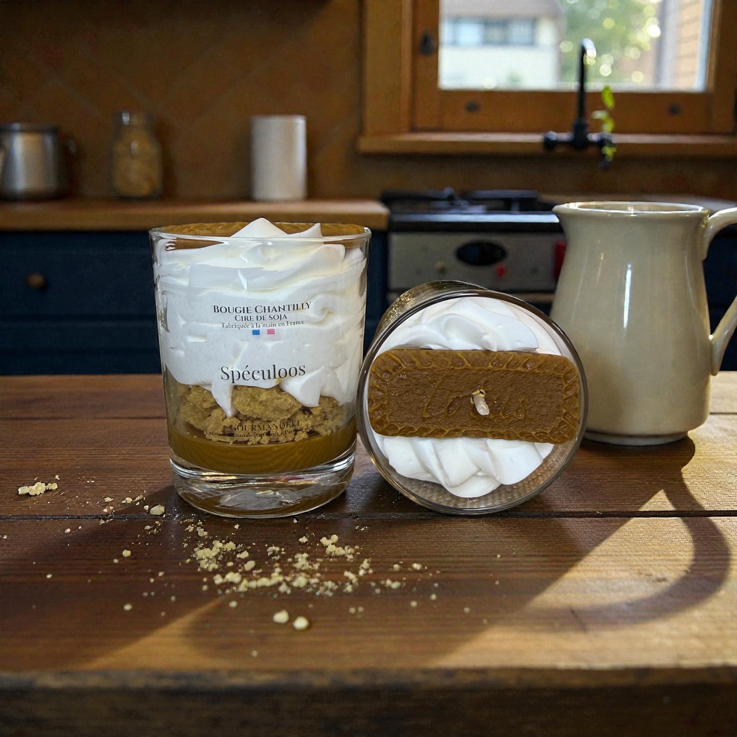🍪 Bougie Chantilly – Spéculoos