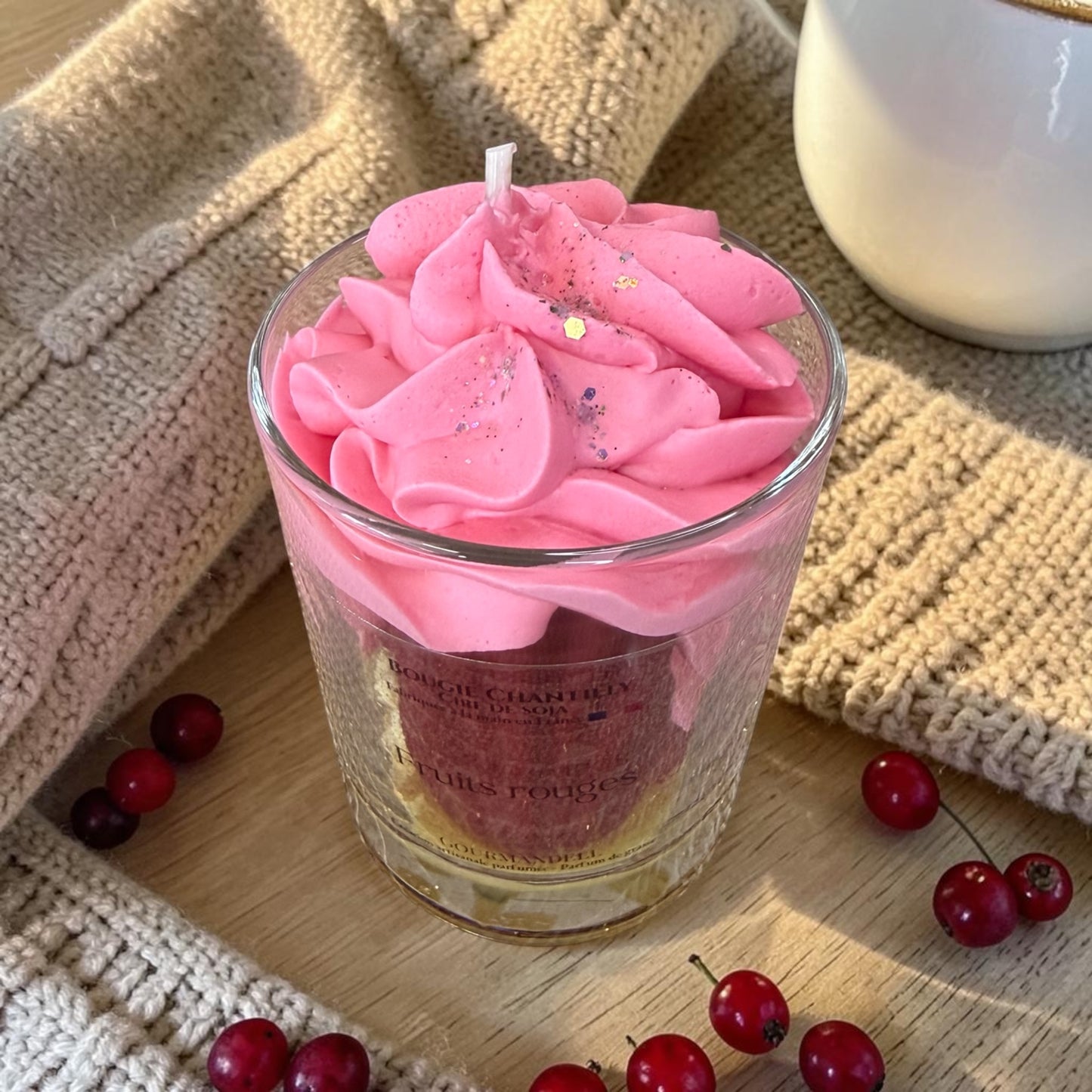 Bougie Chantilly Fruits Rouges