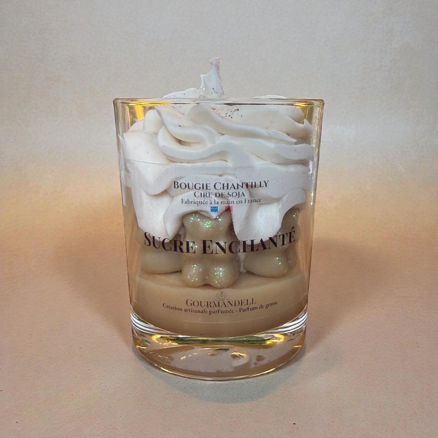 🍬 Bougie parfumée – Sucre Enchanté