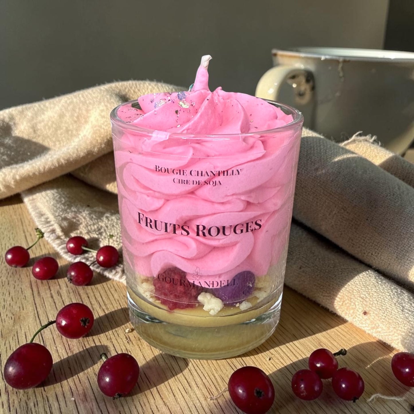 Bougie Chantilly Fruits Rouges