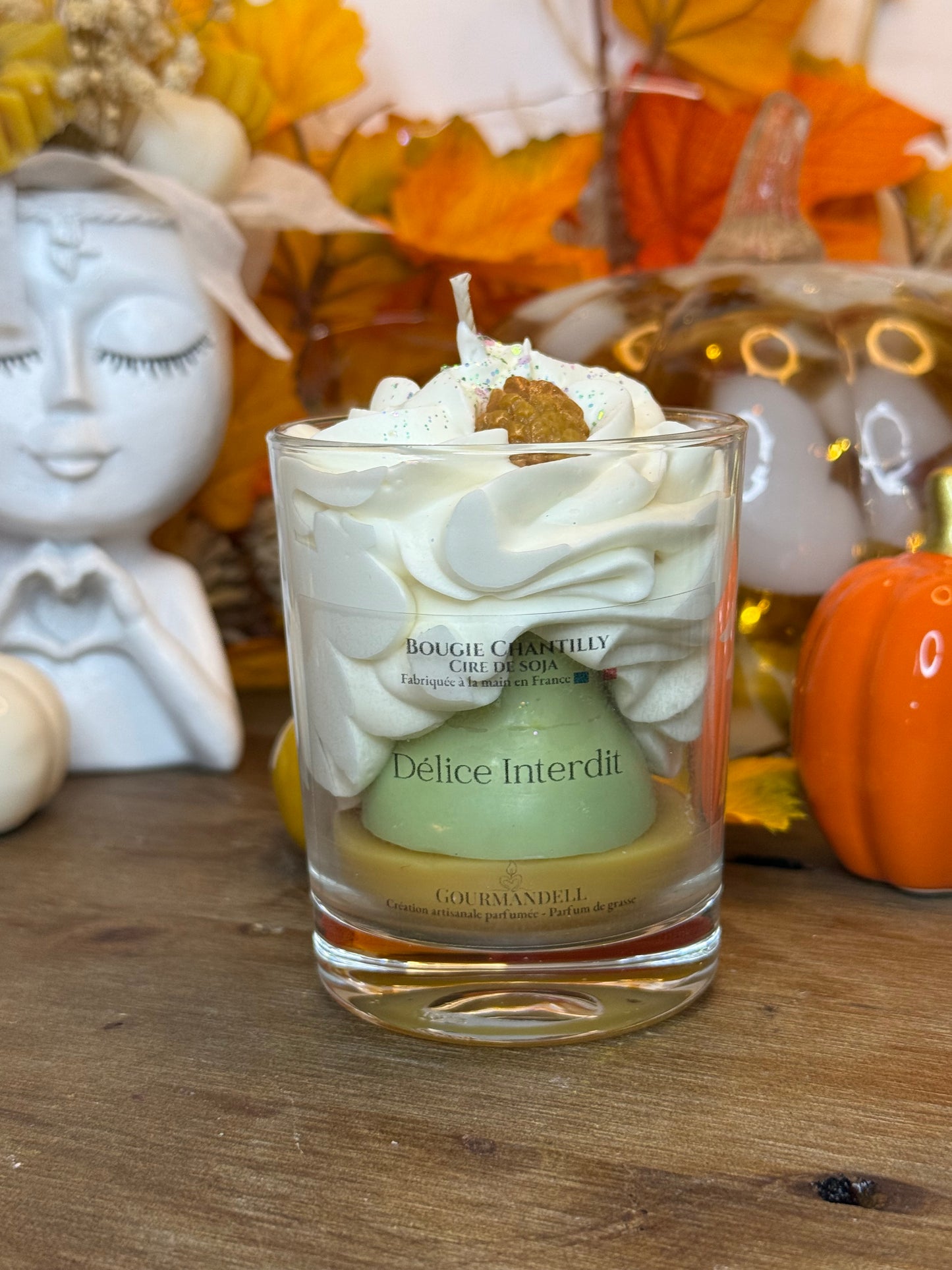 Bougie parfumée Délice Interdit – Édition limitée – Cire de soja & parfum de Grasse