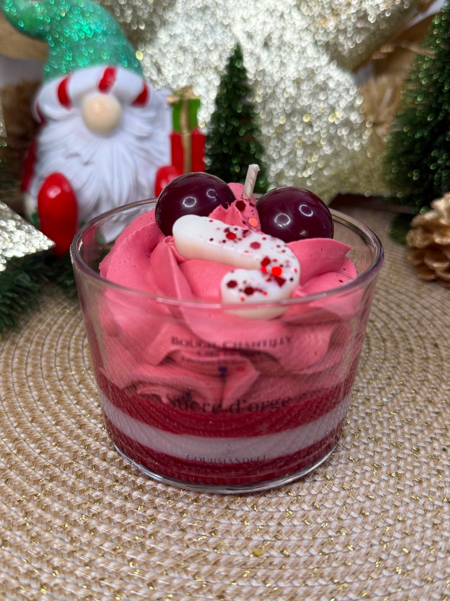 Bougie parfumée Sucre d’Orge – Édition Limitée de Noël