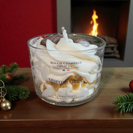 Bougie parfumée Marron Glacé – Édition Limitée de Noël
