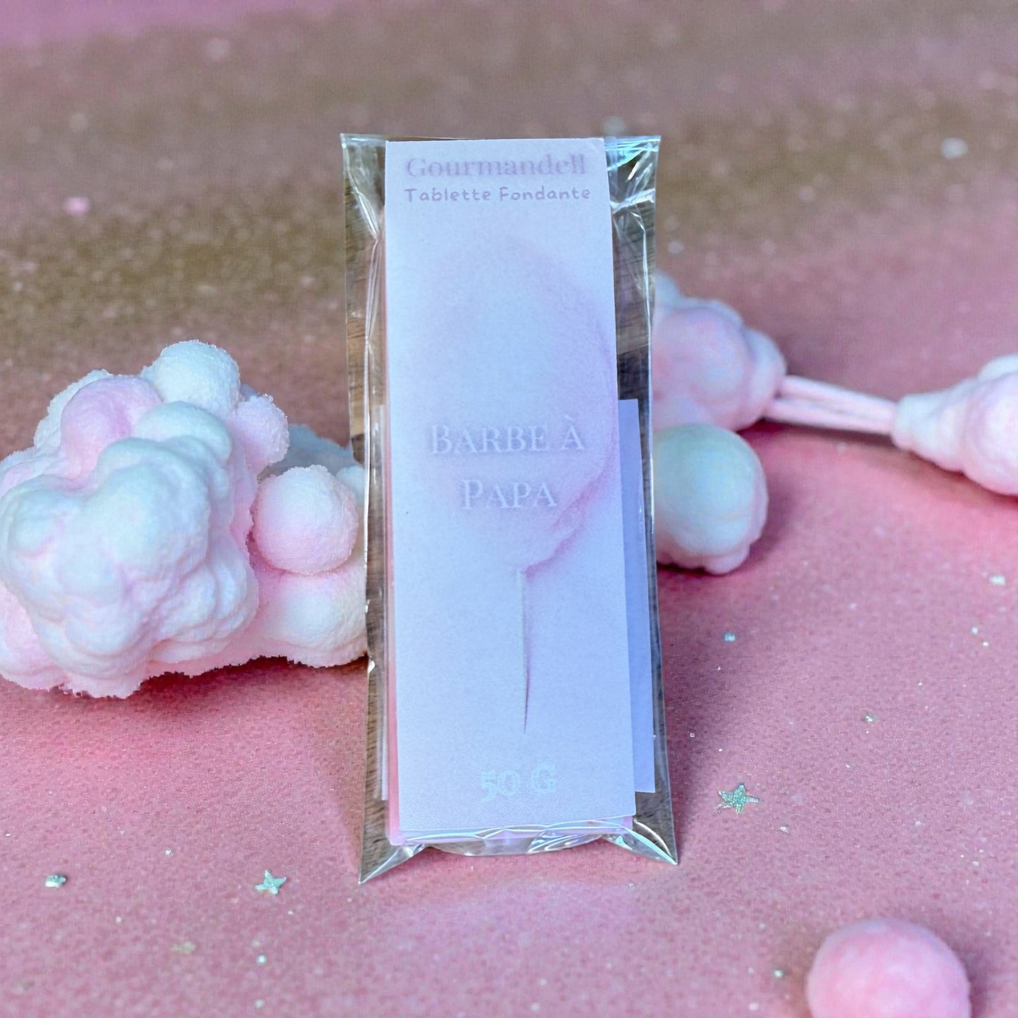 Tablette Fondante Parfumée 50g – Barbe à Papa