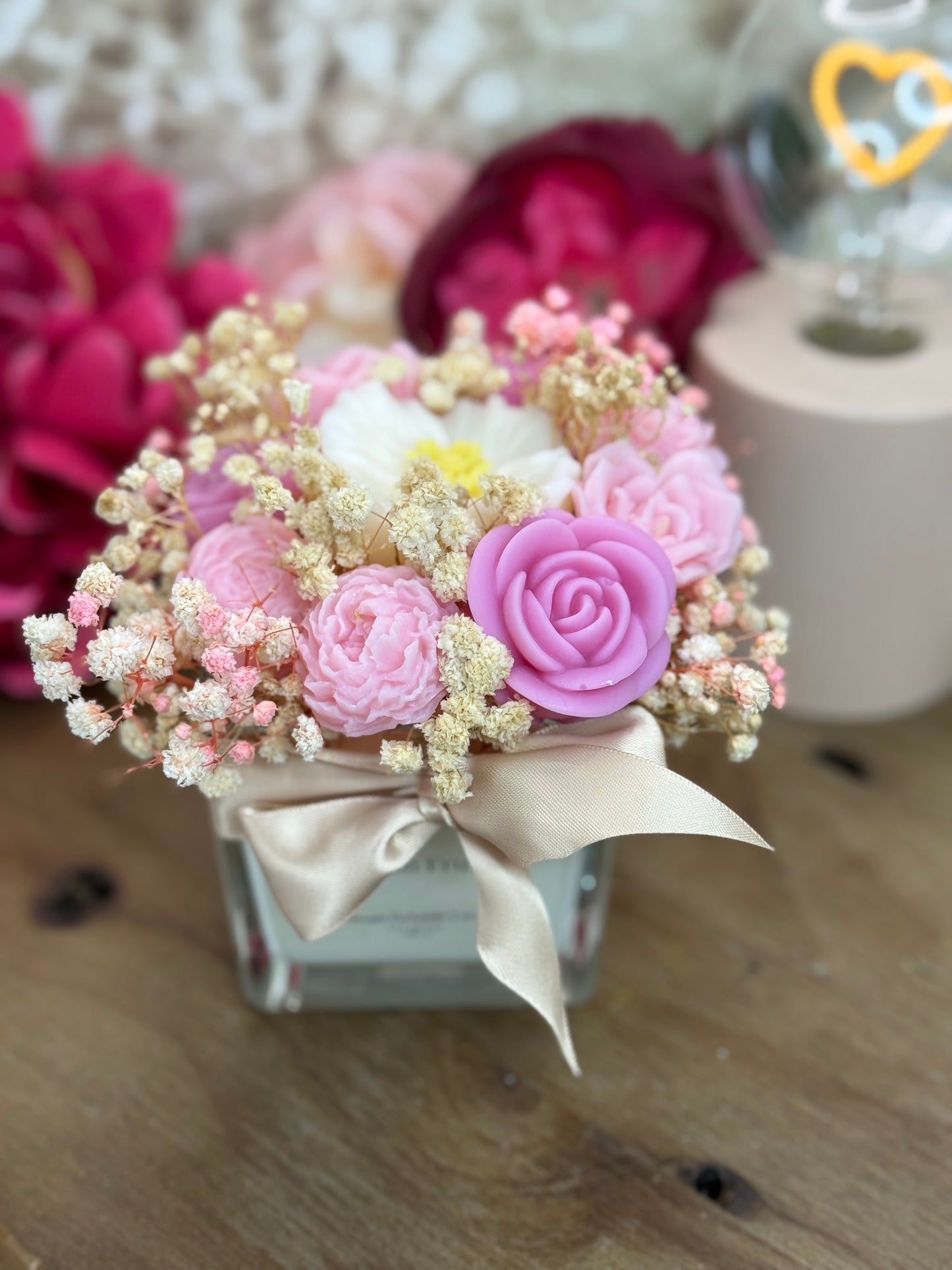 🌸 Bougie Parfumée 2 en 1 – Évasion fruitée (280 g)