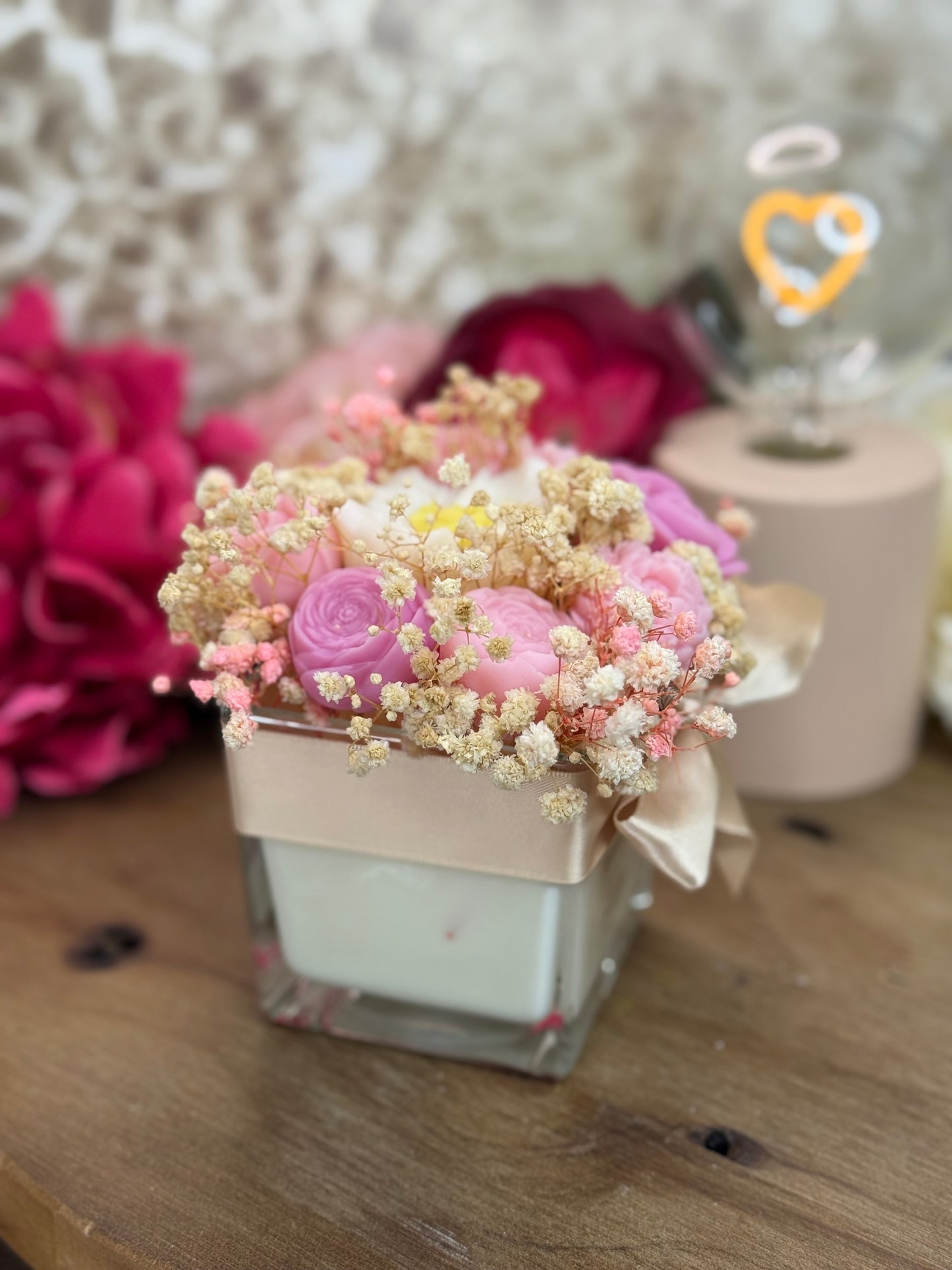 🌸 Bougie Parfumée 2 en 1 – Évasion fruitée (280 g)