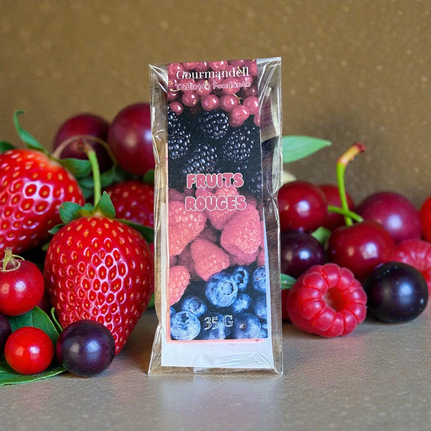 Tablette Fondante Parfumée 35g – Fruits Rouges