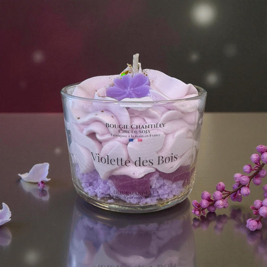 💜 Bougie Violette des Bois