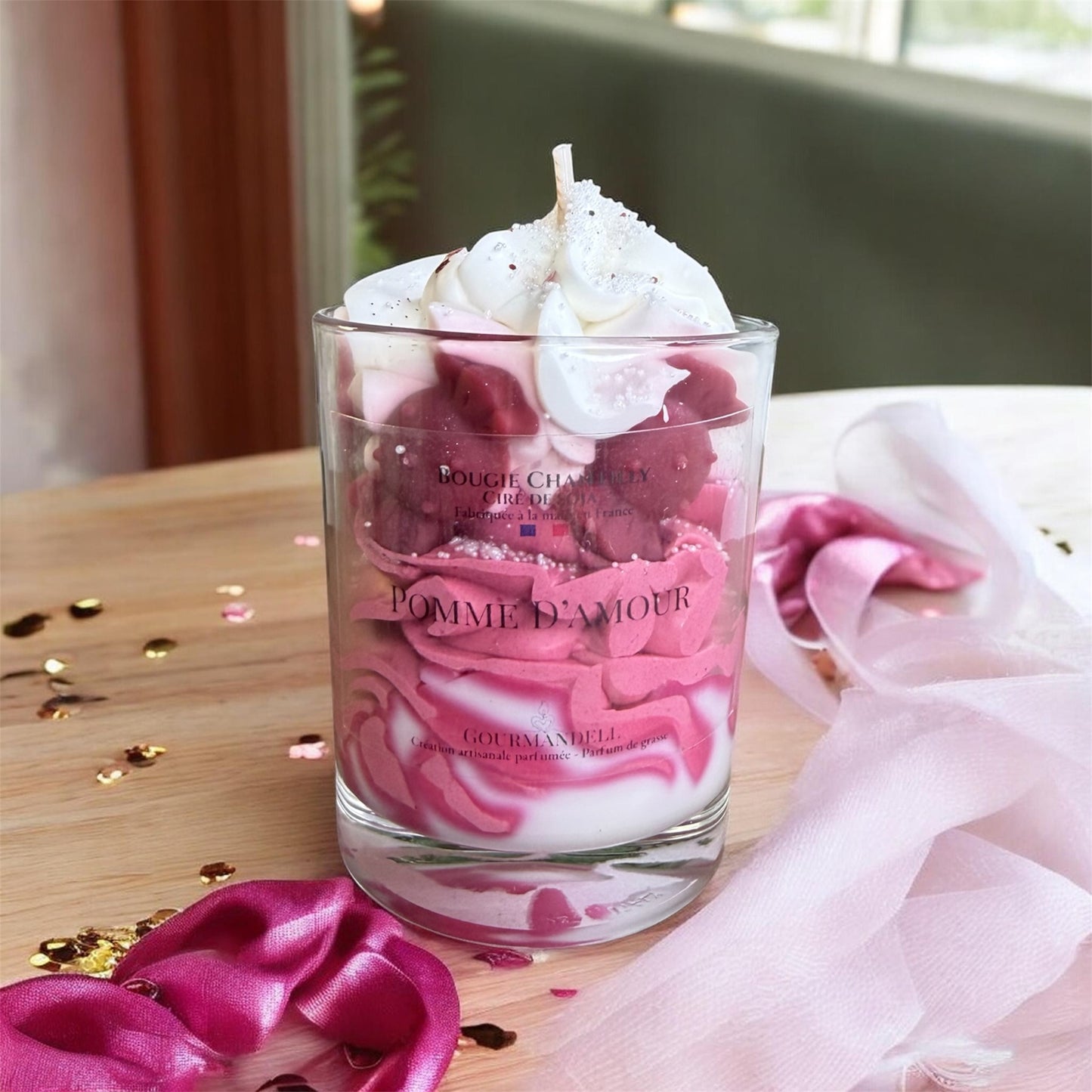 Bougie Chantilly Pomme d’Amour