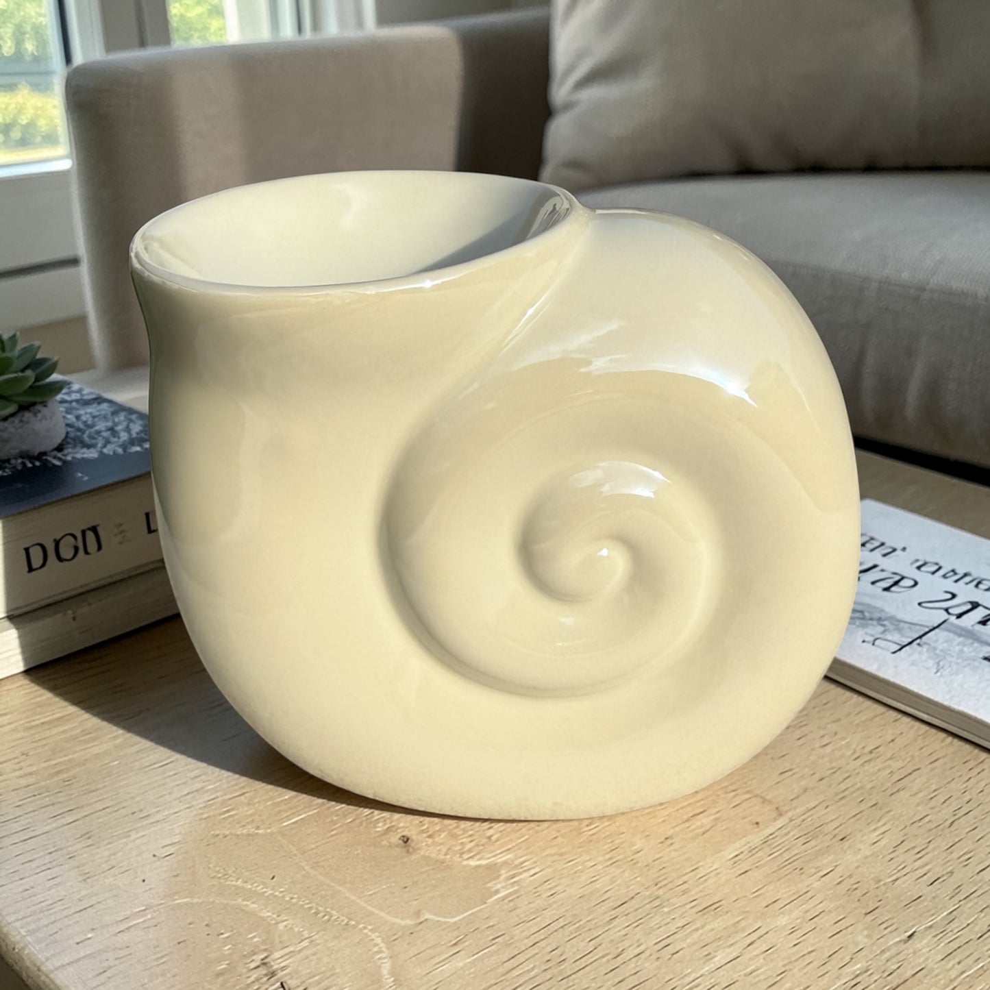 Diffuseur Coquillage Perlé – Brûle-parfum décoratif pour fondants parfumés