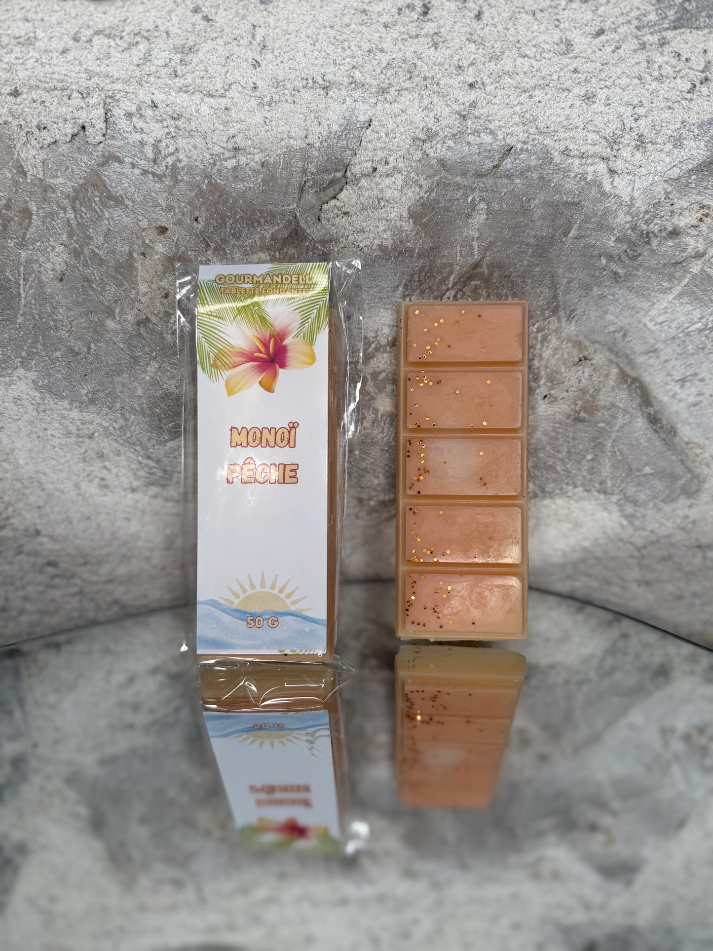Tablette Fondante Parfumée Monoï Pêche - 50 g
