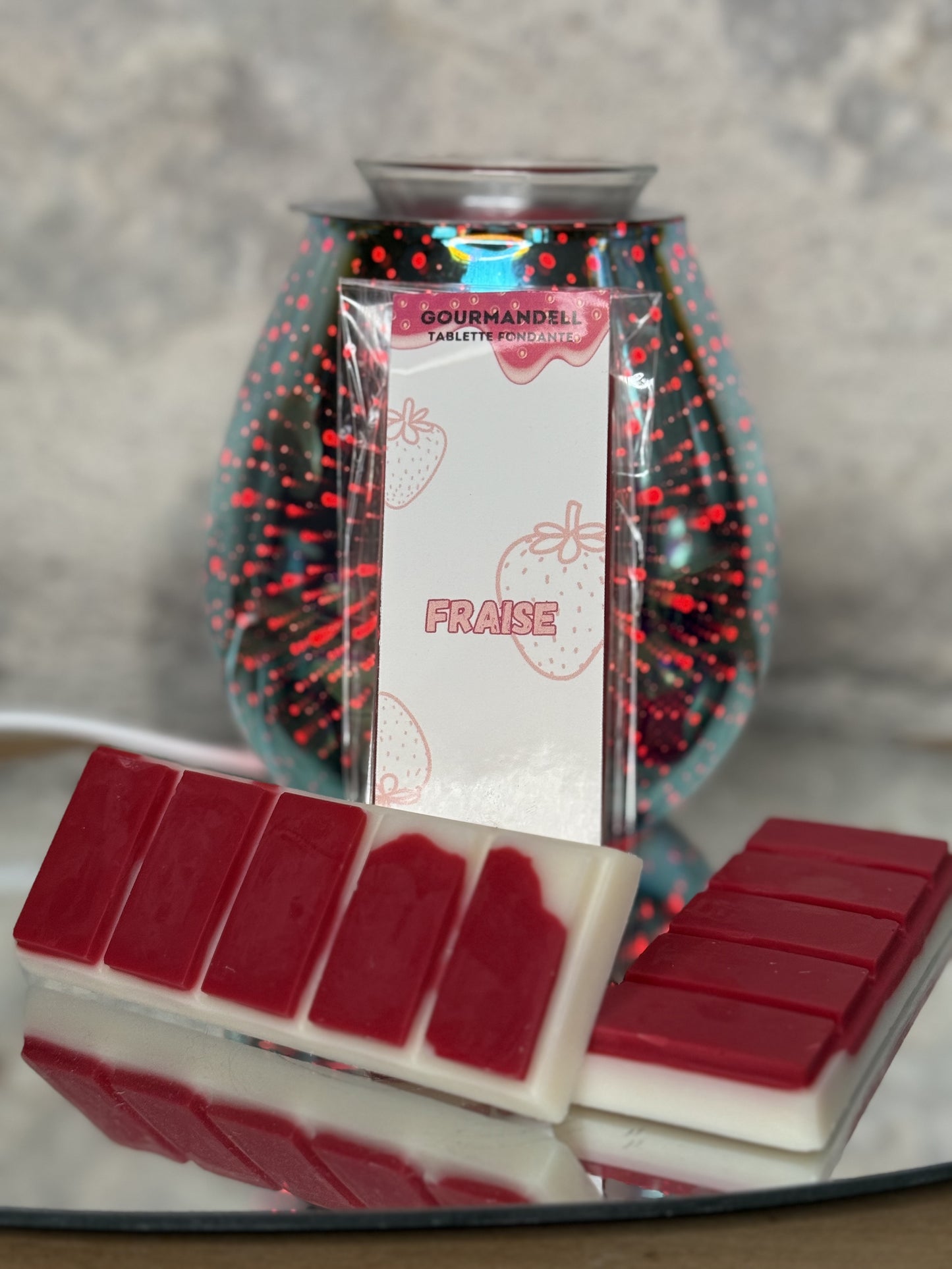 Tablette fondante parfumée Fraise - 50 g