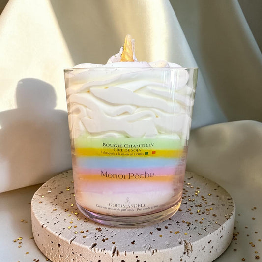 Bougie Chantilly Éphémère – Pièce Unique