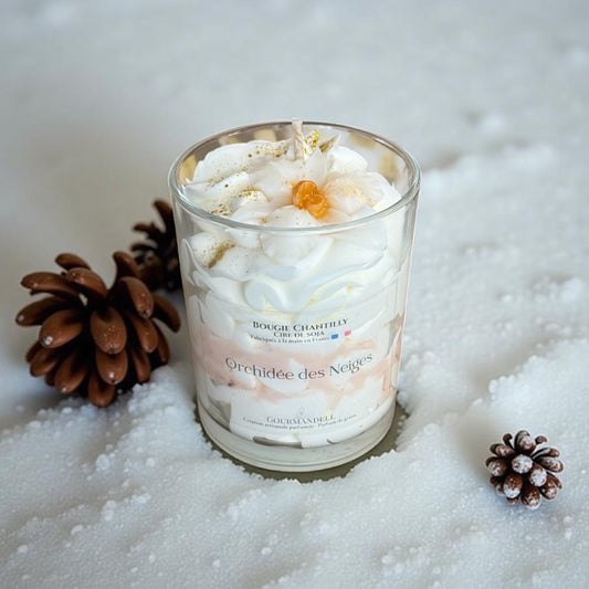 Bougie parfumée Orchidée des Neiges – 140 g et 170 g