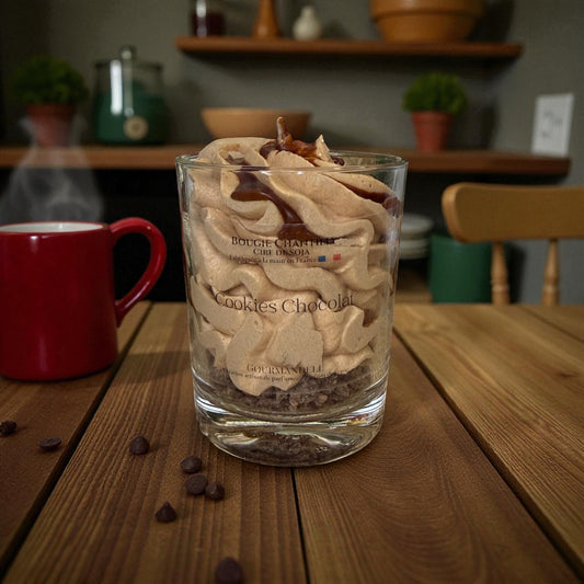 Bougie parfumée Cookie Chocolat – Artisanale et gourmande