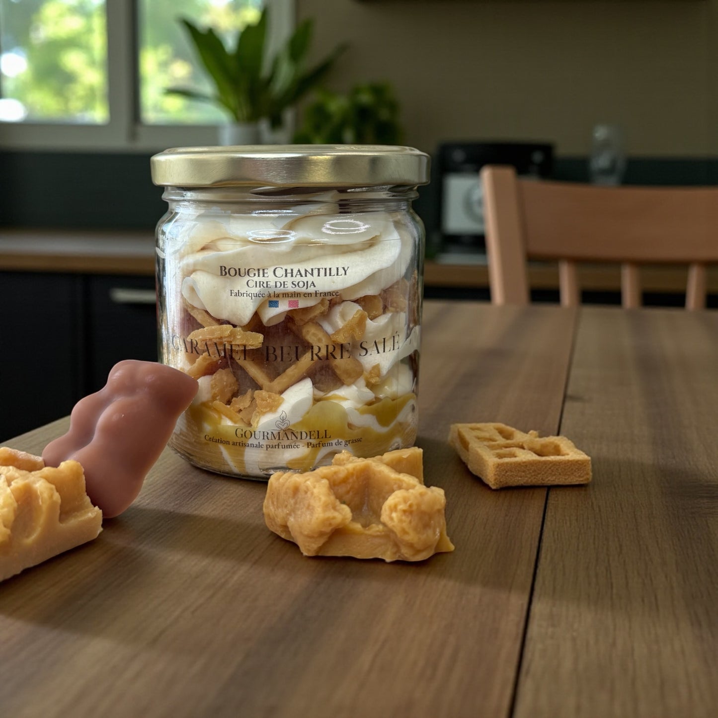 Bougie Chantilly Caramel Beurre Salé — Douceur irrésistible 🍮✨