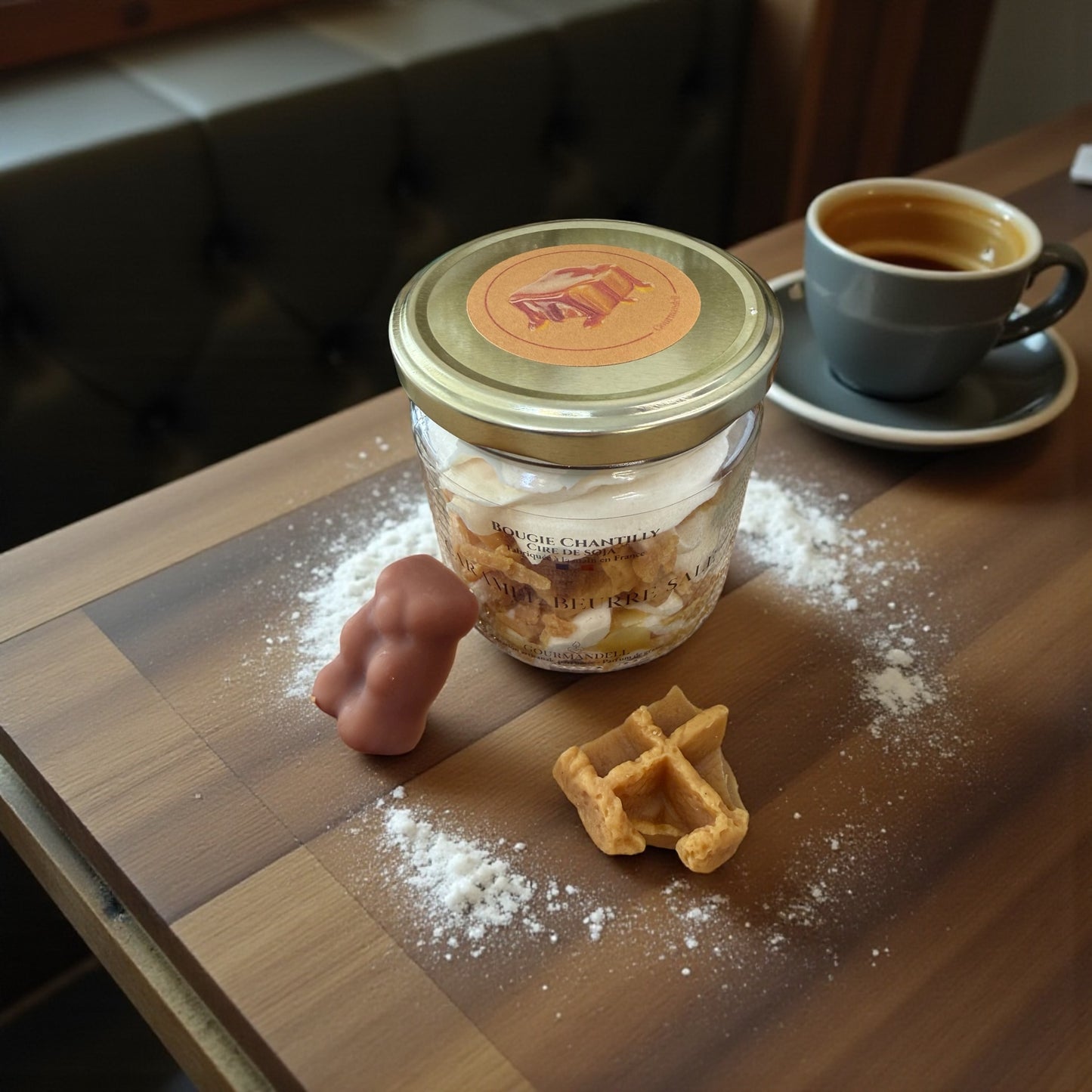 Bougie Chantilly Caramel Beurre Salé — Douceur irrésistible 🍮✨