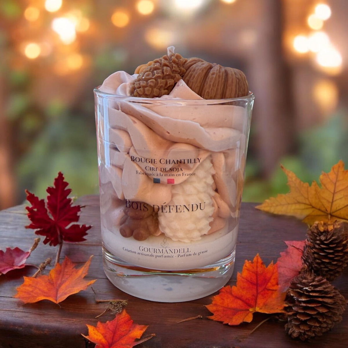 Bois Défendu — Bougie chantilly artisanale
