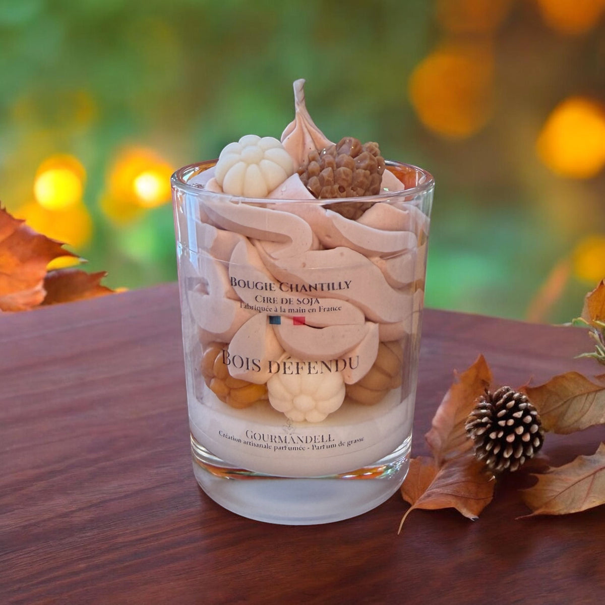 Bois Défendu — Bougie chantilly artisanale