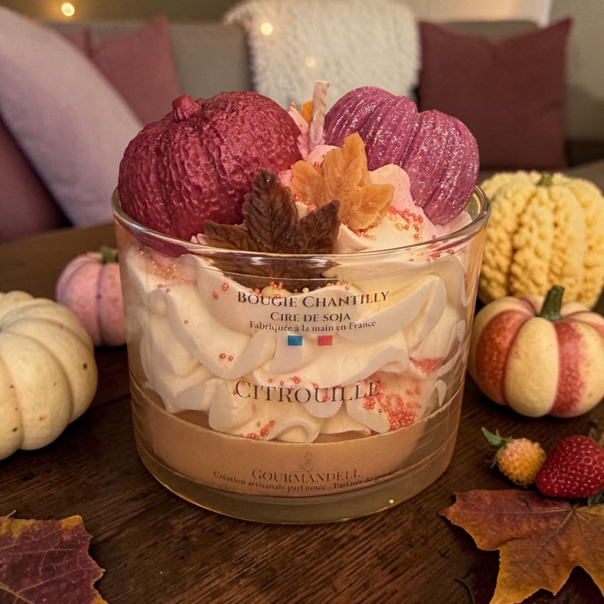 🎃 Bougie chantilly « Citrouille »