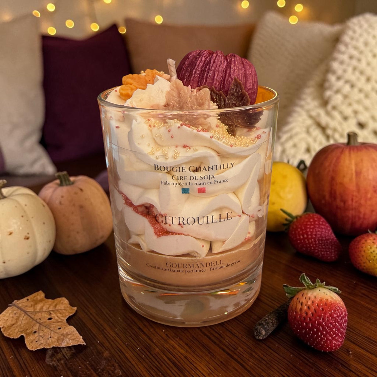 🎃 Bougie chantilly « Citrouille »