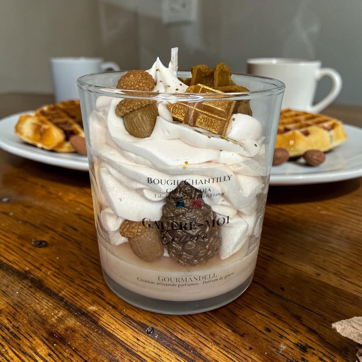 🧇 Bougie chantilly Gaufre-moi encore