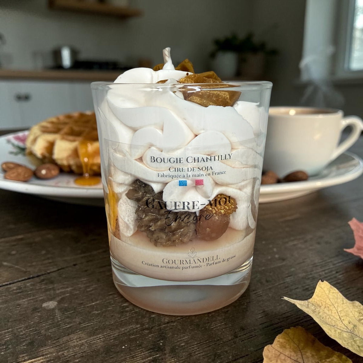 🧇 Bougie chantilly Gaufre-moi encore
