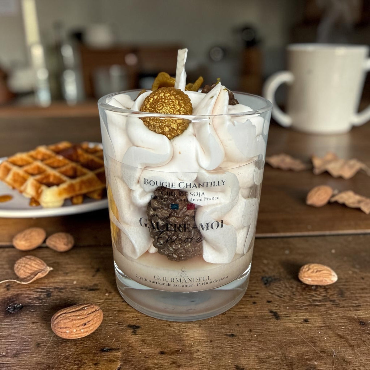 🧇 Bougie chantilly Gaufre-moi encore