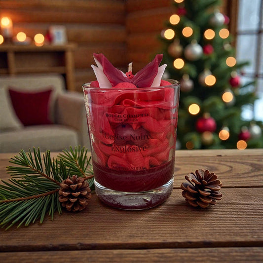 Cerise Noire Explosive — Bougie Chantilly Gourmandell